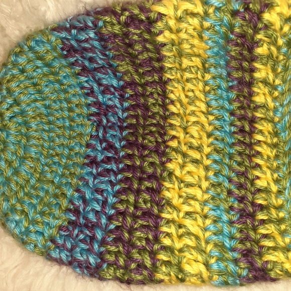 Knit cap slouchie Got Dreads! Tuck em all in this gorgeous hand knit hat - Picture 4 of 5